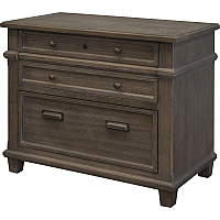 Martin Carson Lateral File - 2-Drawer Total Drawer(s): 2 - Material: Veneer, Solid Lumber - Finish: Weathered Dove - 1 Each (IMCA450)