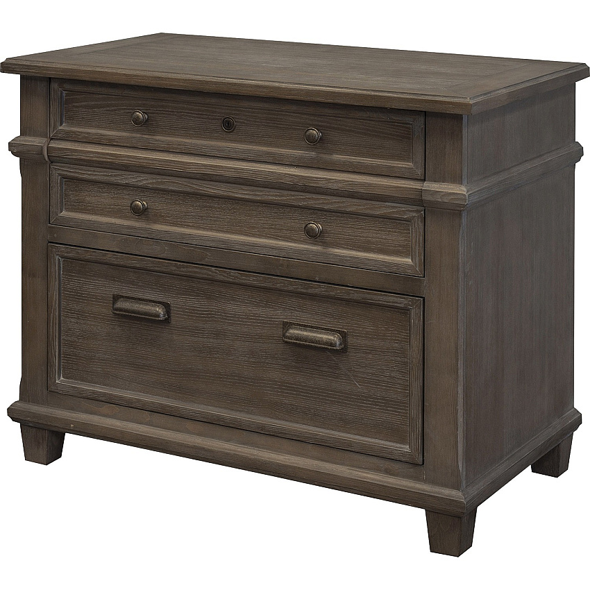 Martin Carson Lateral File - 2-Drawer Total Drawer(s): 2 - Material: Veneer, Solid Lumber - Finish: Weathered Dove - 1 Each (IMCA450)