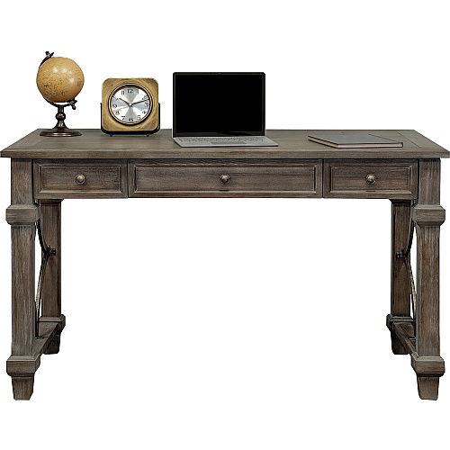Martin Carson Writing Desk - 2-Drawer 30" Height x 54" Width x 27" Depth - Total Drawer(s): 2 - Material: Veneer - Finish: Weathered Dove - 1 Each (IMCA384)