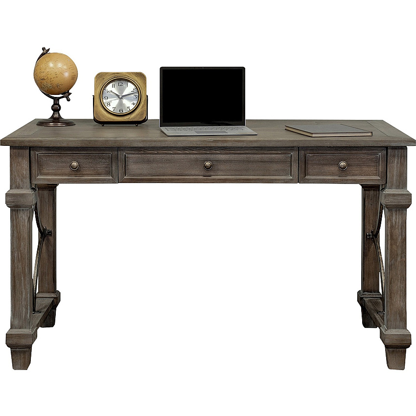 Martin Carson Writing Desk - 2-Drawer 30" Height x 54" Width x 27" Depth - Total Drawer(s): 2 - Material: Veneer - Finish: Weathered Dove - 1 Each (IMCA384)