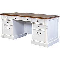 Martin Double Pedestal Executive Desk 7-Drawer 30