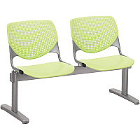 KFI Kool 2 Seat Beam Chair Lime Green Seat Color - Polypropylene Seat Material - Lime Green Back Color - Polypropylene, Aluminum Alloy Back Material - Powder Coated Silver Frame Color - Tubular Steel Frame Material - 1 Each (2300BEAM2P14)