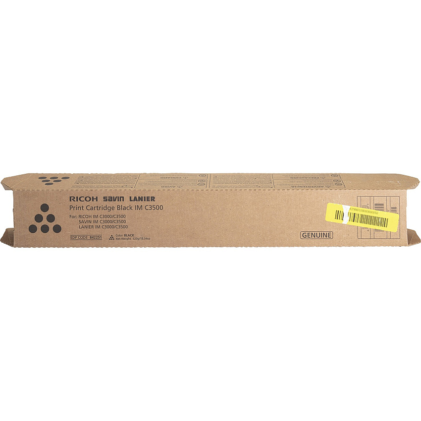Ricoh Original Laser Toner Cartridge - Black - 1 Each 31000 Pages (842251)