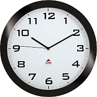 Alba Wall Clock Analog - Quartz - Black Case - 1 Each (HORISSIMON)