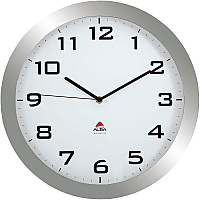 Alba Wall Clock Analog - Quartz - Metallic Gray Case - Classic Style - 1 Each (HORISSIMOM)
