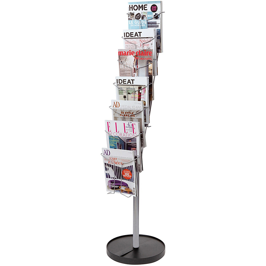 Alba Display Rack 400 x Sheet, 7 x Document - 7 Compartment(s) - 59.06" Height - Floor - Metal - 1 Each (DDFIL7S)