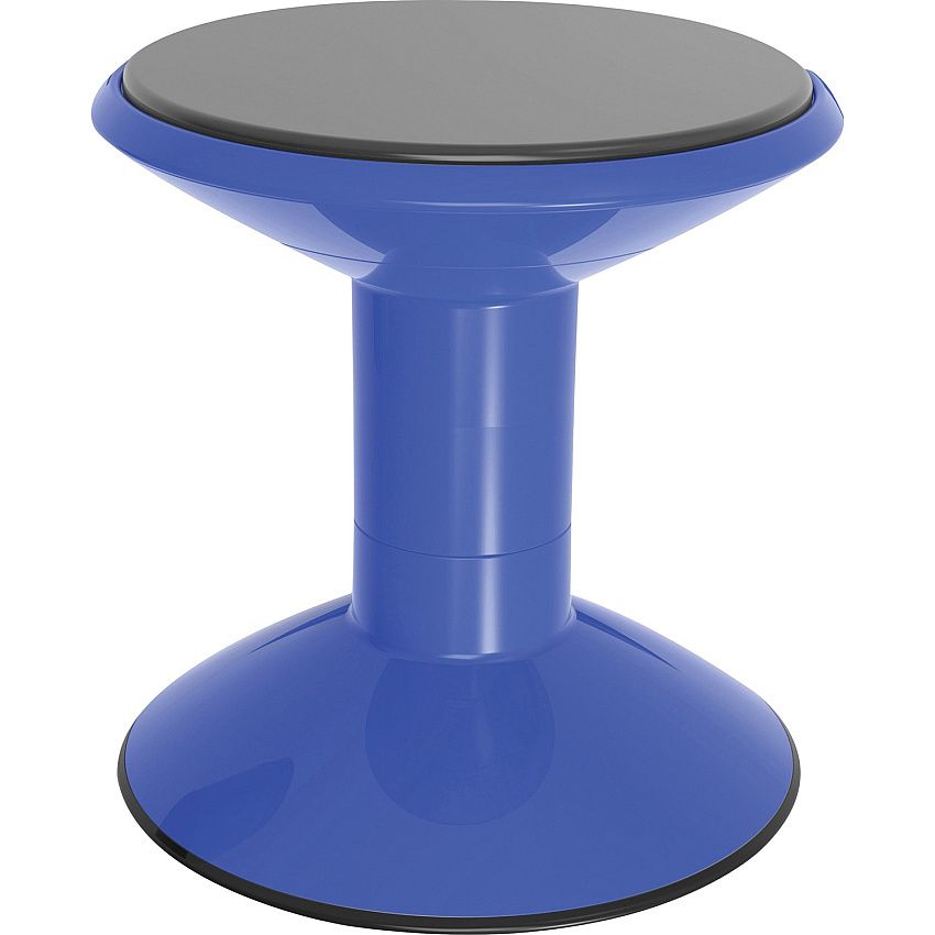 Storex Wiggle Stool Rounded Base - Blue - 1 / Carton (00301U01C)