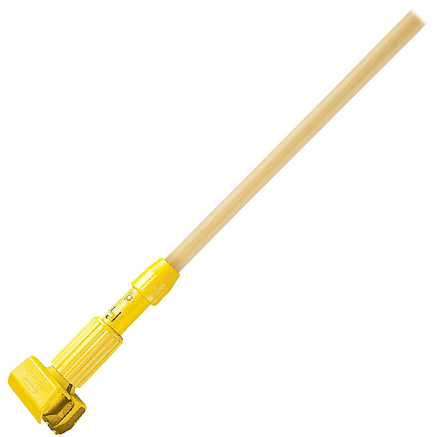 Rubbermaid Commercial Gripper Wet Mop 60" Hardwood Handle 60" Length - Yellow - Hardwood - 1 Each (H216000000)