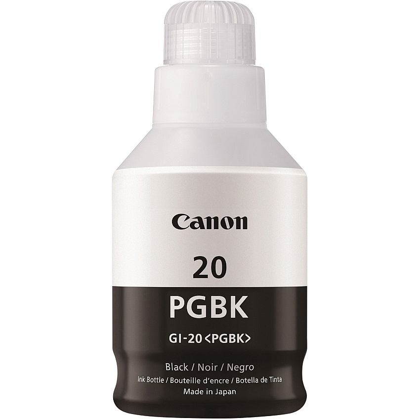 Canon GI-20 MegaTank Ink Inkjet - Black - 1 Each (GI20BLACK)
