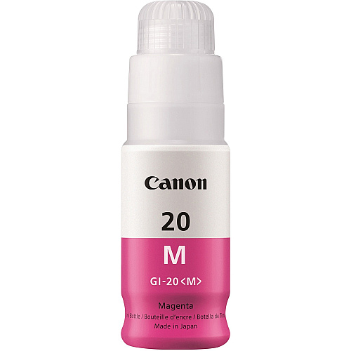 Canon GI-20 MegaTank Ink Inkjet - Magenta - 1 Each (GI20MAGENTA)