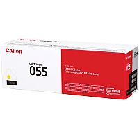 Canon 055 Original Laser Toner Cartridge - Yellow - 1 Each 2100 Pages (CRTDG055Y)