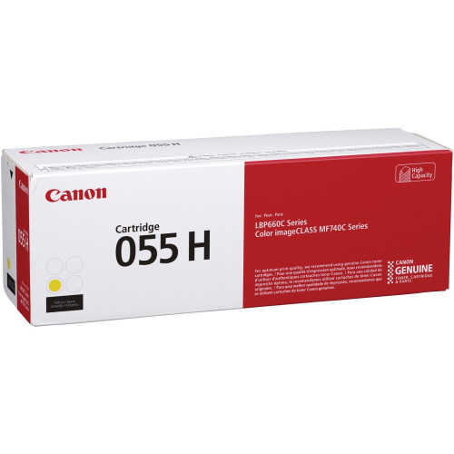 Canon 055H High Yellow Toner Cartridge (CRTDG055HY)