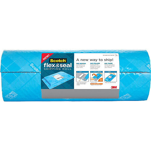 Scotch Flex & Seal Shipping Roll 15" Width x 20 ft Length - Durable, Water Resistant, Tear Resistant, Cushioned, Recyclable - Blue - 1Each (FS1520)
