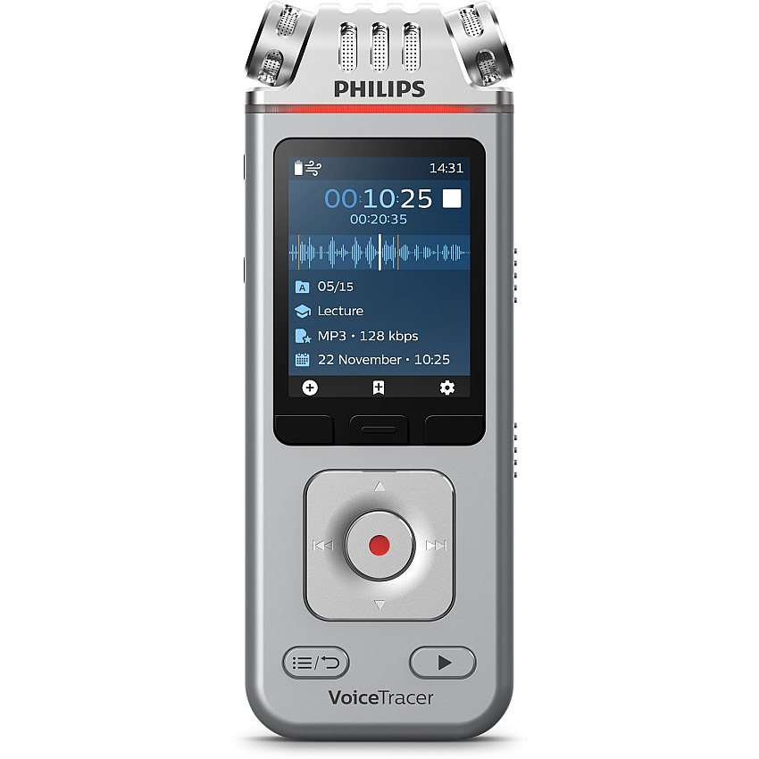 Philips VoiceTracer DVT4110 Audio Recorder for Lectures