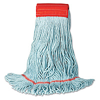 Boardwalk&reg; EchoMop with Looped-End Wet Head, Synthetic/Cotton, Blue (BWK1400MEA)