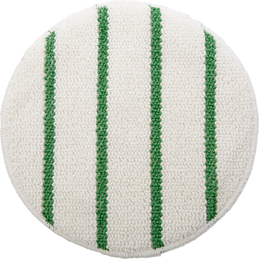 Rubbermaid Commercial Green Stripe Carpet Bonnet Scrubber Strip - White, Green - 1 Each (P26900)