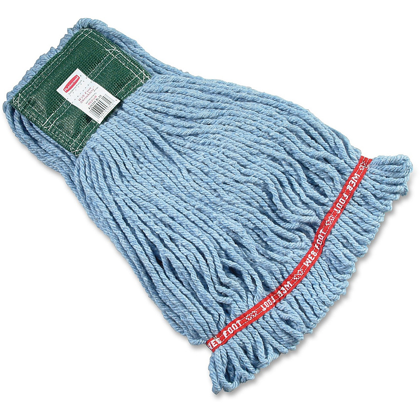 Rubbermaid Commercial 5" Headband Shrinkless Wet Mop Medium - Synthetic, Yarn, Cotton, PVC - 6 / Carton (A25206BE)