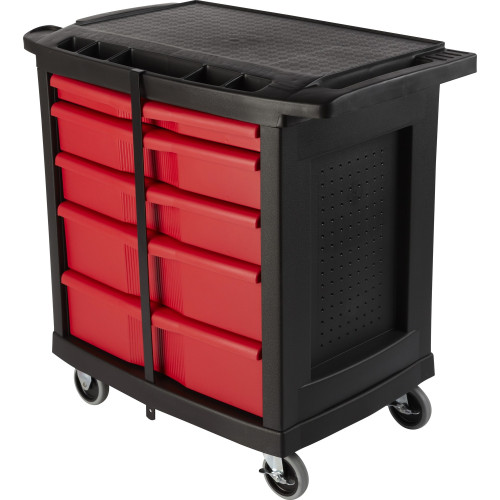 Rubbermaid Commercial Products Rubbermaid Commercial 5-Drawer Mobile Work Center (773488BLA)