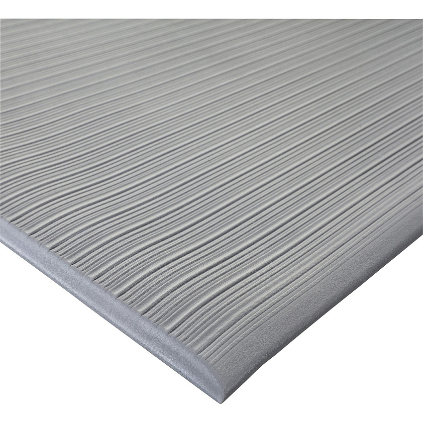 Genuine Joe Air Step Mat Exercise - 60" Length x 36" Width x 0.375" Thickness - Rectangular - Vinyl Foam - Gray - 1 Each (GJO00086)