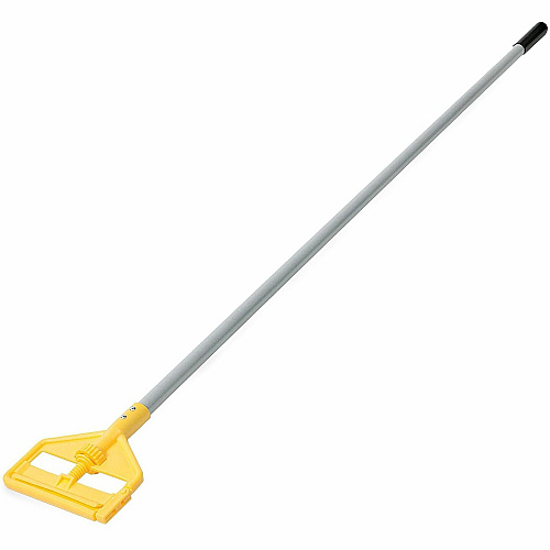 Rubbermaid Commercial Invader Wet Mop Handle 60" Length - Gray, Yellow - Aluminum, Vinyl - 1 Each (H13600)
