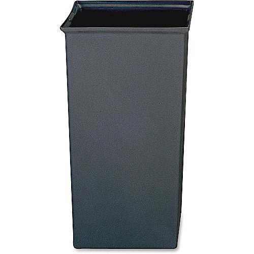 Rubbermaid Commercial 35G Ranger Rigid Liner 24.50 gal Capacity - 28.50" Length x 16.25" Width x 16.25" Depth - Gray - Plastic - Waste Disposal - 1 Each (3566GRA)