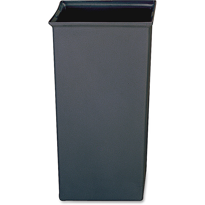 Rubbermaid Commercial 35G Ranger Rigid Liner 24.50 gal Capacity - 28.50" Length x 16.25" Width x 16.25" Depth - Gray - Plastic - Waste Disposal - 1 Each (3566GRA)