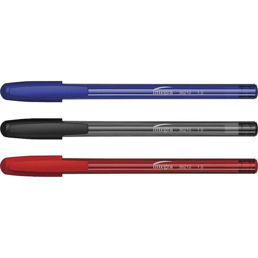 Integra 1.0 mm Tip Ink Pen 1 mm Medium Pen Point - Liquid - Assorted Barrel - 60 / Pack (36210)