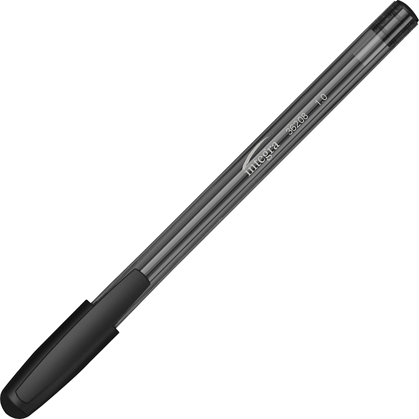 Integra 1.0 mm Tip Ink Pen 1 mm Medium Pen Point - Black Ink - Liquid - Black Barrel - 60 / Pack (36208)