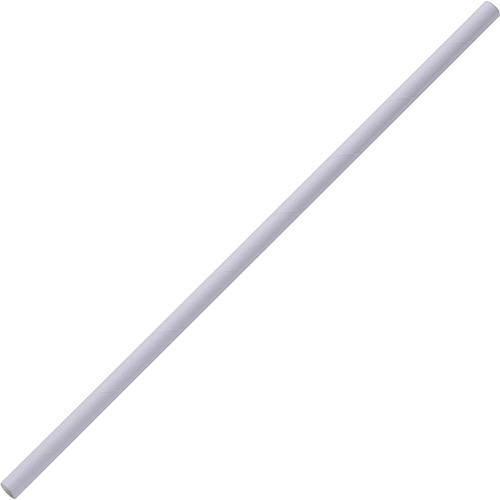 Genuine Joe Paper Straw 0.3" Length x 0.3" Width x 7.3" Height - Paper - White - 500 / Box (GJO58946)