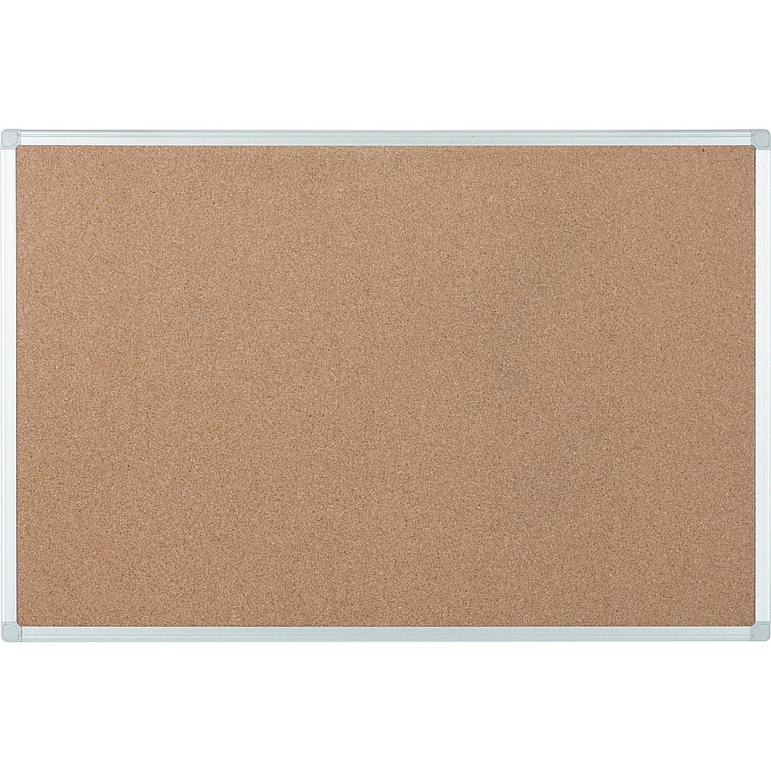 Bi-silque Ayda Cork Bulletin Board 0.50" Board Height x 18" Board Width x 24" Board Depth - Cork Surface - Self-healing, Durable, Resilient, Heavy-gauge - Aluminum Frame - 1 Each (CA02409214)