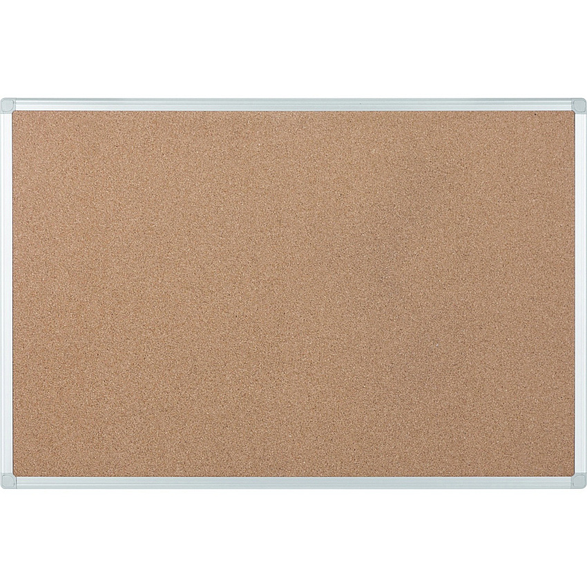 Bi-silque Ayda Cork Bulletin Board 0.50" Board Height x 36" Board Width x 48" Board Depth - Cork Surface - Self-healing, Durable, Resilient, Heavy-gauge - Aluminum Frame - 1 Each (CA05409214)