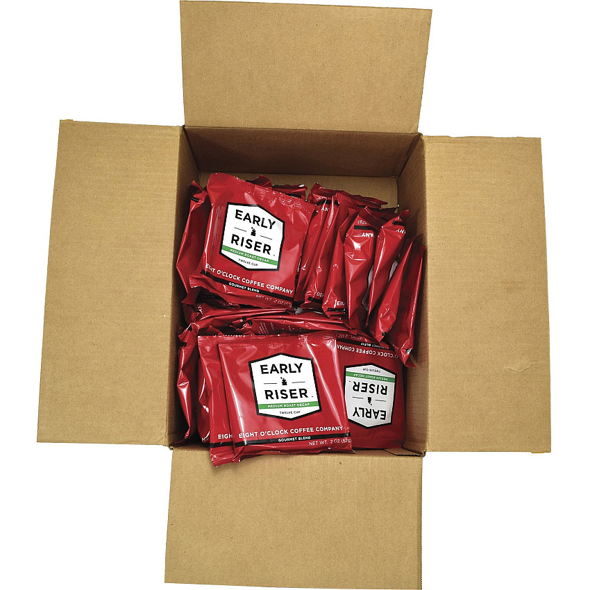 Coffee Pro Early Riser Decaf Coffee Medium - 2 oz - Arabica - Decaffeinated - 48 / Carton (EOC2012D48)