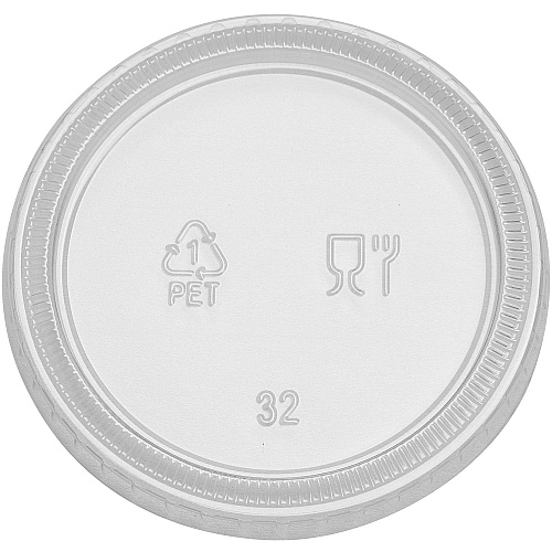 Dixie Portion Cup Lids by GP Pro PETE Plastic - Clear - 100/Pack - 24 / Carton (PL40CLEAR)