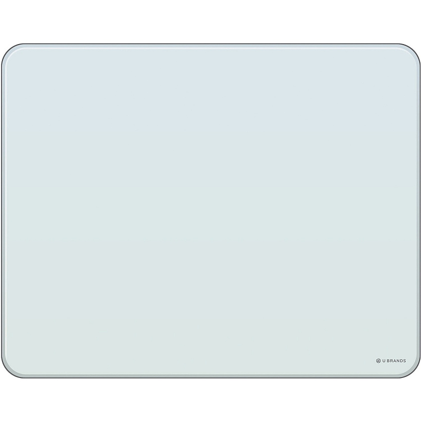 U Brands Frosted Glass Dry Erase Board 20" (1.7 ft) Width x 16" (1.3 ft) Height - Frosted White Tempered Glass Surface - Rectangle - Horizontal - Magnetic - 1 Each (3032U0001)