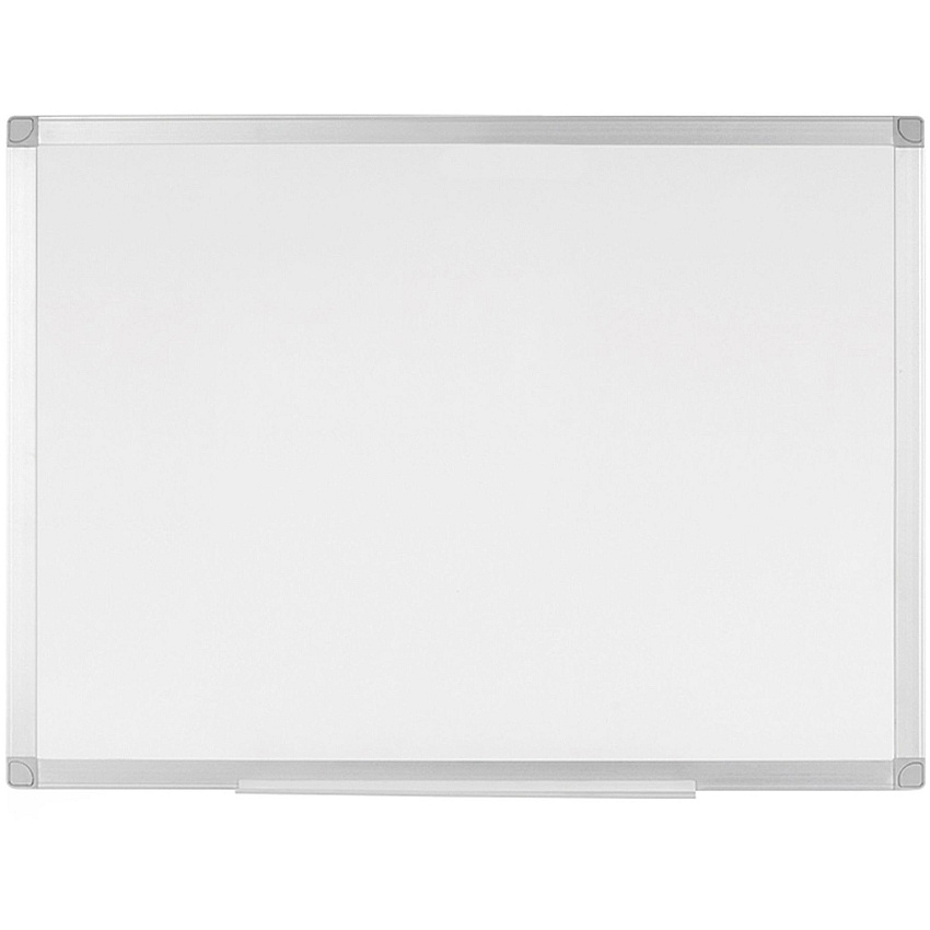 Bi-silque Ayda Porcelain Dry Erase Board 48" (4 ft) Width x 36" (3 ft) Height - White Porcelain Surface - Aluminum Frame - Rectangle - Horizontal/Vertical - Magnetic - 1 Each (CR08999214)