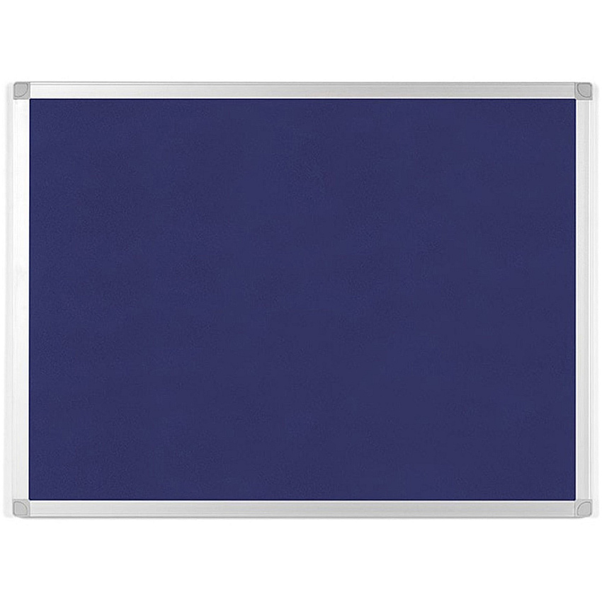 MasterVision Ayda Fabric 36"W Bulletin Board Blue Fabric Surface - Robust, Tackable, Sleek Style - 0.5" Height x 36" Width - 1 Each (FA05439214)