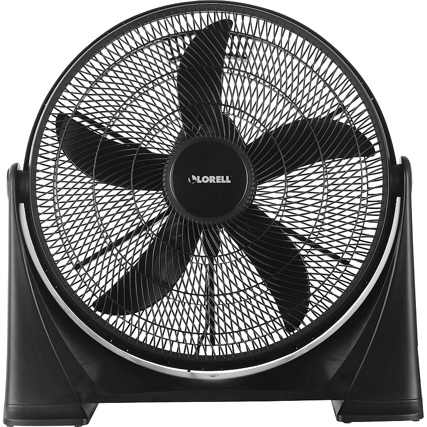 Lorell Box Fan 20" Fan Diameter - 3 Speed - Tilt Adjustment, Lightweight - 24.2" Height x 24.2" Width x 7.2" Depth - Plastic - Black (LLR00301)