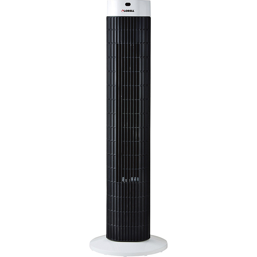 Lorell Tower Fan 30" Fan Diameter - 3 Speed - Sleep Mode, Breeze Mode, Oscillating, Timer - 30.2" Height x 9.5" Width x 9.5" Depth - Plastic - Black, Silver (LLR00075)