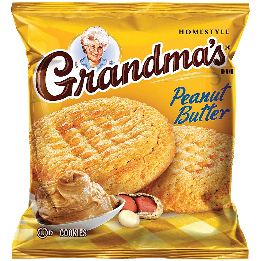 Grandma's Grandma's Peanut Butter Cookies Peanut Butter - 2.88 oz - 60 / Carton (45091)