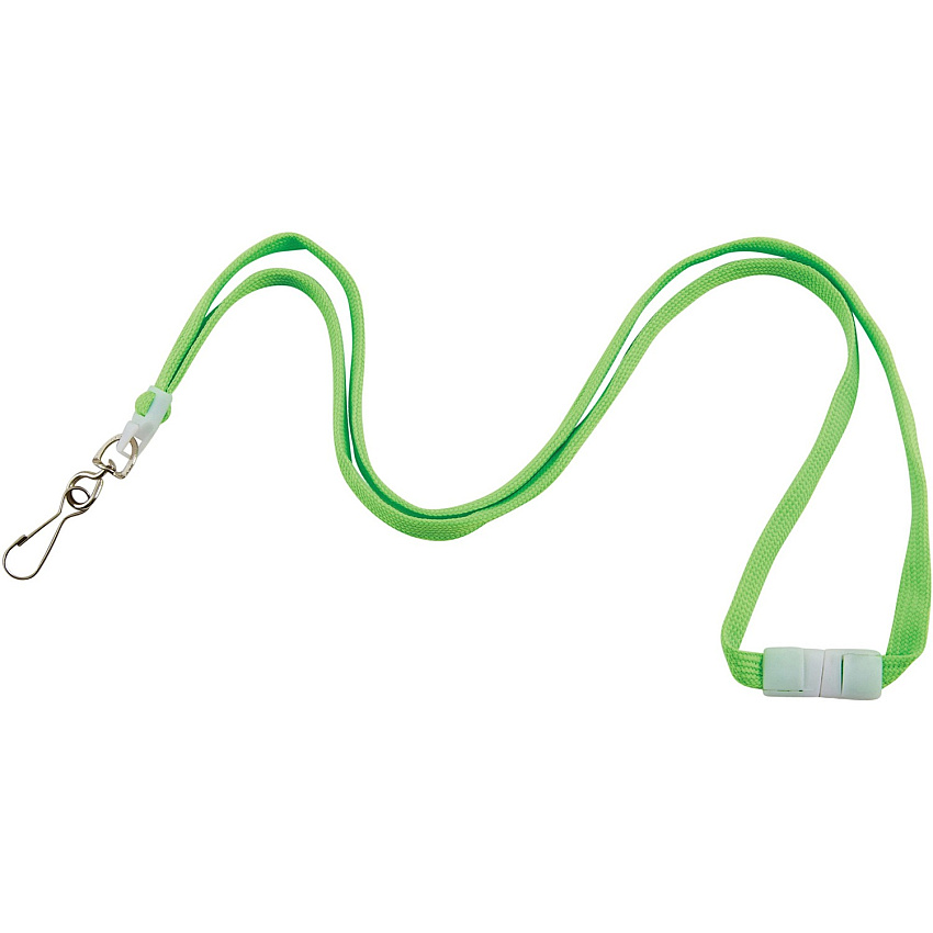 Advantus Neon Breakaway Lanyard 0.5" Width x 36" Length - Neon Green - 12 / Pack (97588)
