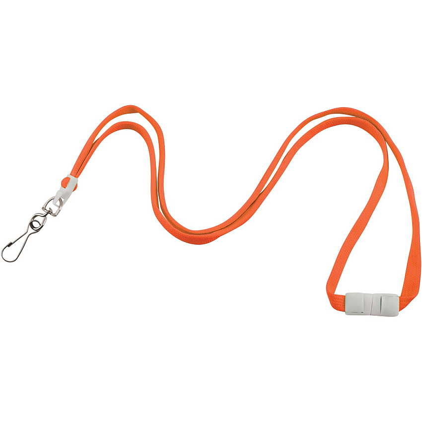 Advantus Neon Breakaway Lanyard 0.5" Width x 36" Length - Neon Orange - 12 / Pack (97590)