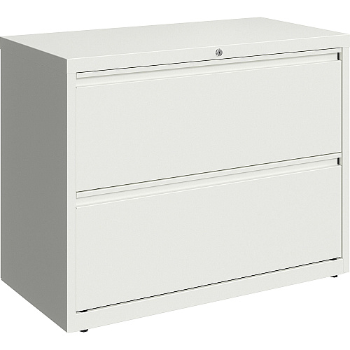 Lorell Fortress Series Lateral File 18.6" Width x 28" Depth x 36" Height - 2 x Drawer(s) for File - Lateral - Hanging Rail, Magnetic Label Holder, Removable Lock, Locking Bar, Ball-bearing Suspension, Reinforced Base, Leveling Glide, Interlocki (LLR00029)