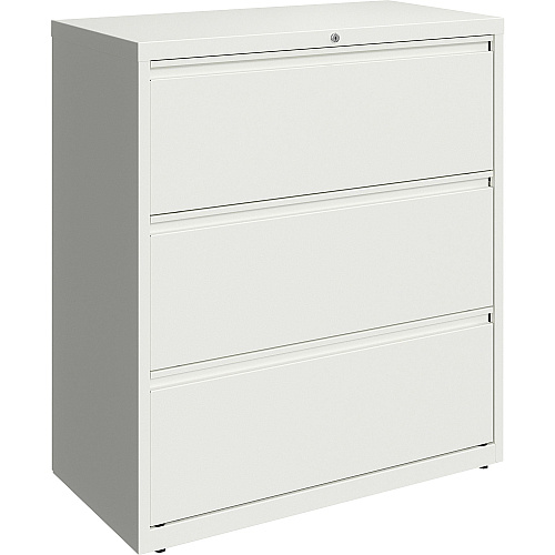 Lorell Fortress Series Lateral File 36" Width x 18.6" Depth x 40.3" Height - 3 x Drawer(s) for File - Letter, Legal, A4 - Lateral - Hanging Rail, Magnetic Label Holder, Locking Drawer, Locking Bar, Ball Bearing Slide, Reinforced Base, Adjustabl (LLR00030)