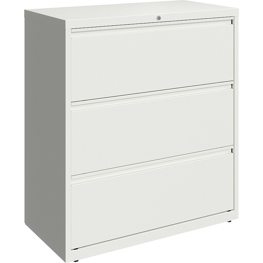 Lorell Fortress Series Lateral File 36" Width x 18.6" Depth x 40.3" Height - 3 x Drawer(s) for File - Letter, Legal, A4 - Lateral - Hanging Rail, Magnetic Label Holder, Locking Drawer, Locking Bar, Ball Bearing Slide, Reinforced Base, Adjustabl (LLR00030)