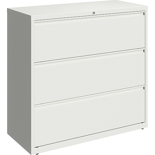 Lorell Fortress Series Lateral File 42" Width x 18.6" Depth x 40.3" Height - 3 x Drawer(s) for File - Letter, Legal, A4 - Lateral - Hanging Rail, Magnetic Label Holder, Locking Drawer, Locking Bar, Ball Bearing Slide, Reinforced Base, Adjustabl (LLR00034)