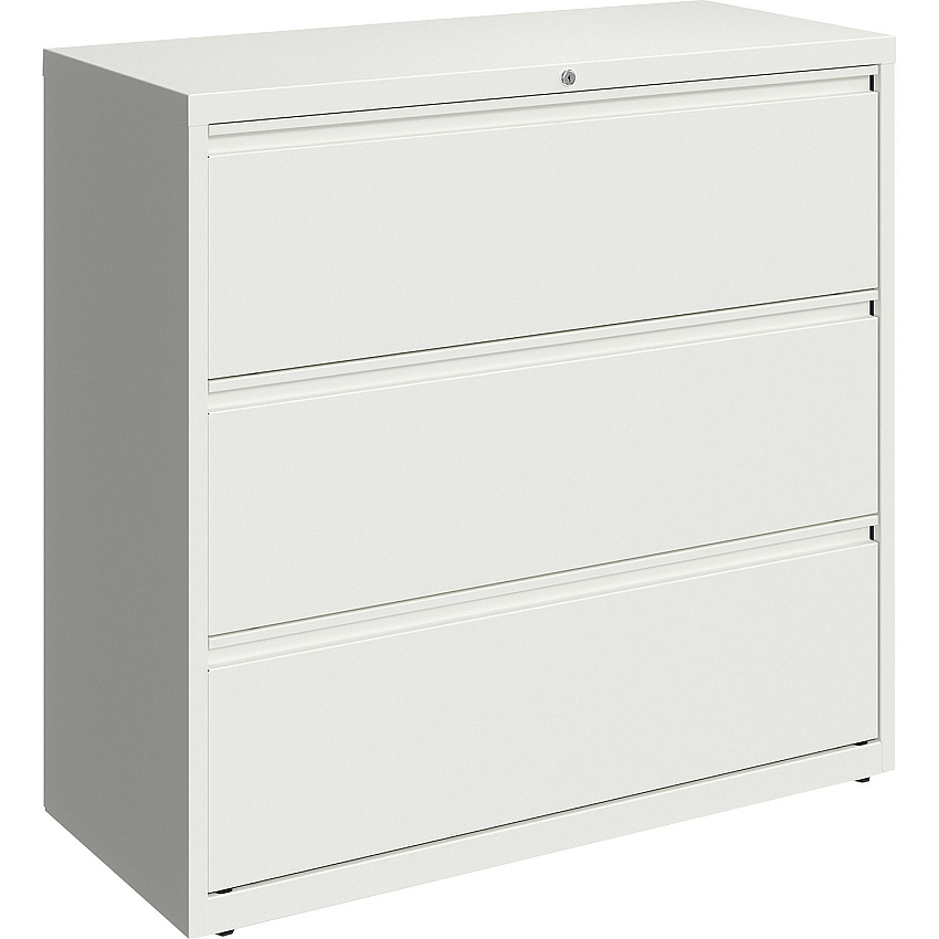 Lorell Fortress Series Lateral File 42" Width x 18.6" Depth x 40.3" Height - 3 x Drawer(s) for File - Letter, Legal, A4 - Lateral - Hanging Rail, Magnetic Label Holder, Locking Drawer, Locking Bar, Ball Bearing Slide, Reinforced Base, Adjustabl (LLR00034)