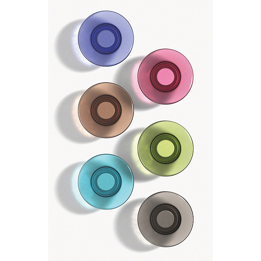 Quartet Glass Board Magnets 0.5" Diameter - Round - Rounded Edge - 6 / Pack - Assorted (85392)