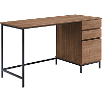Lorell SOHO Desk with Side Drawers 30