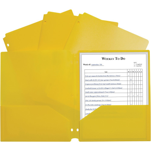C-Line 2-pocket Heavyweight Poly Portfolio Pocket (33936)