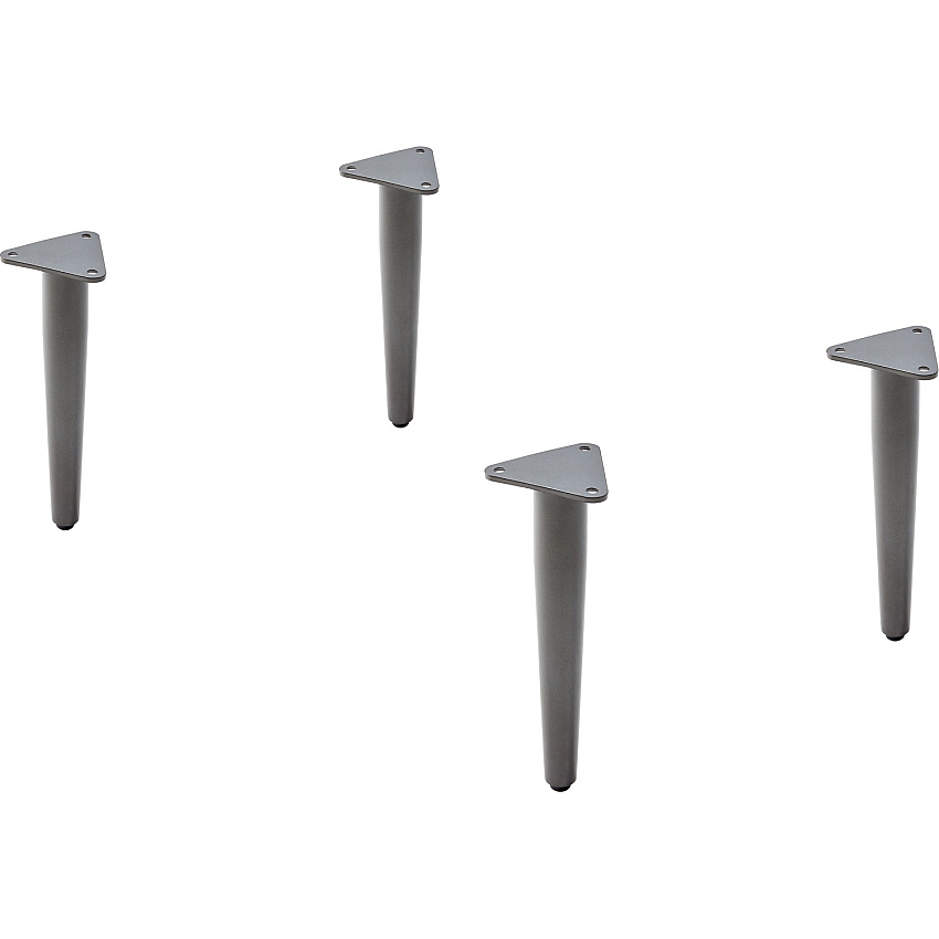 Lorell Contemporary Reception Collection Single Metal Bases 1.5" Height x 4.5" Width x 9.8" Depth - Material: Metal - Finish: Gray (LLR86932)